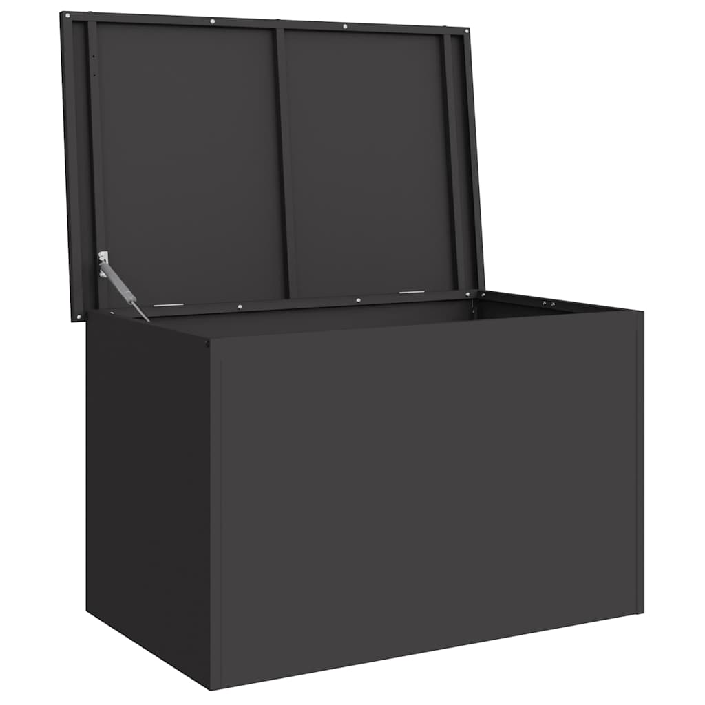 Have opbevaringspude kasse Stål 80 x 50,5 x 50 cm 180 Sort
