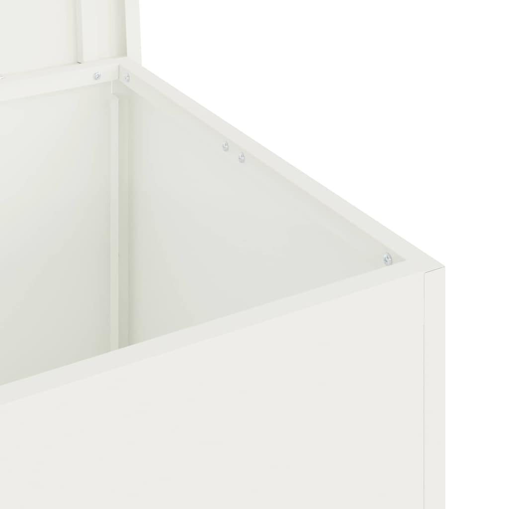 Have opbevaringspude kasse Stål 80 x 50,5 x 50 cm 220 Hvid