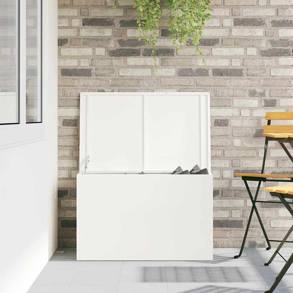 Have opbevaringspude kasse Stål 80 x 50,5 x 50 cm 220 Hvid
