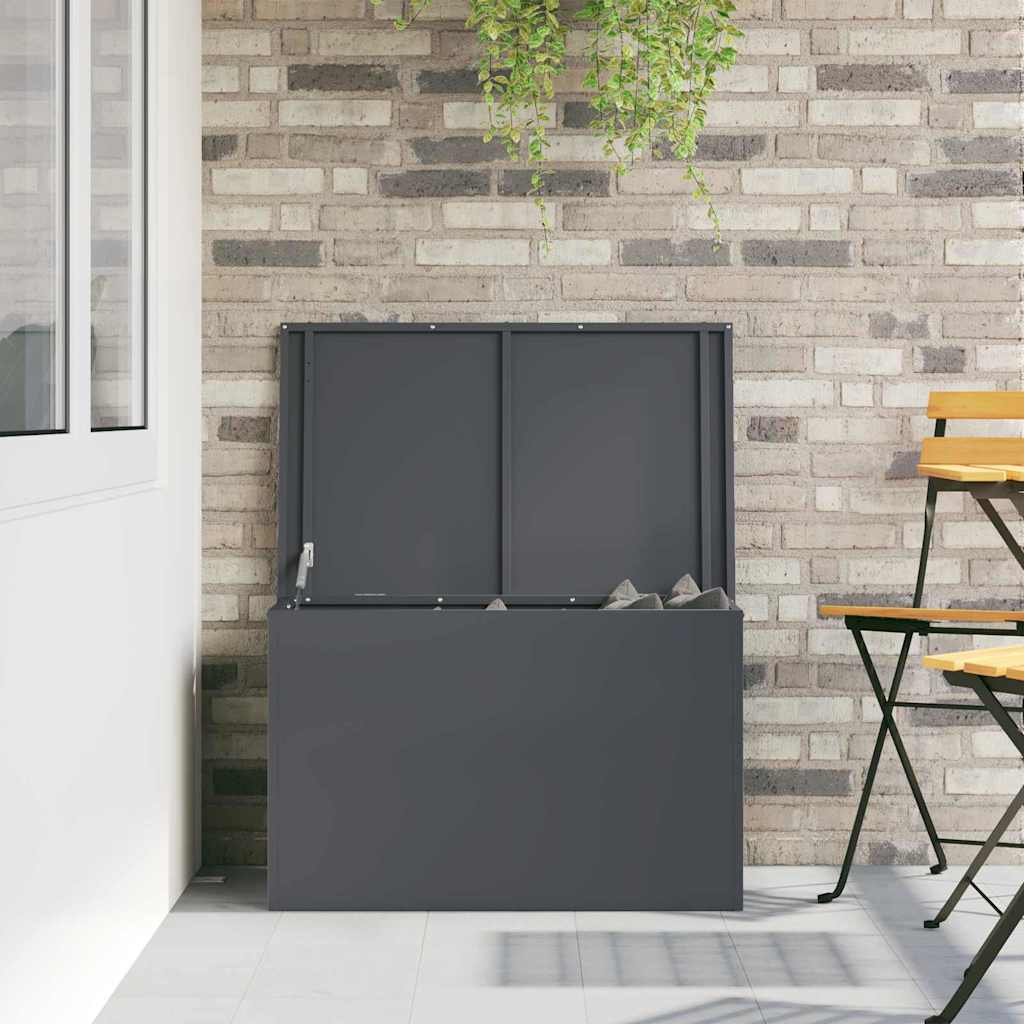 Have opbevaringspude kasse Stål 80 x 50,5 x 50 cm 180 Antracit