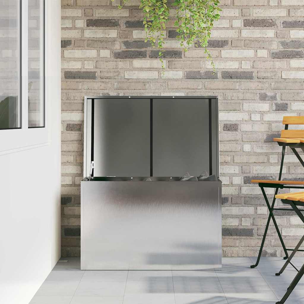 Have opbevaringspude kasse Stål 80 x 50,5 x 50 cm 220 Sølv