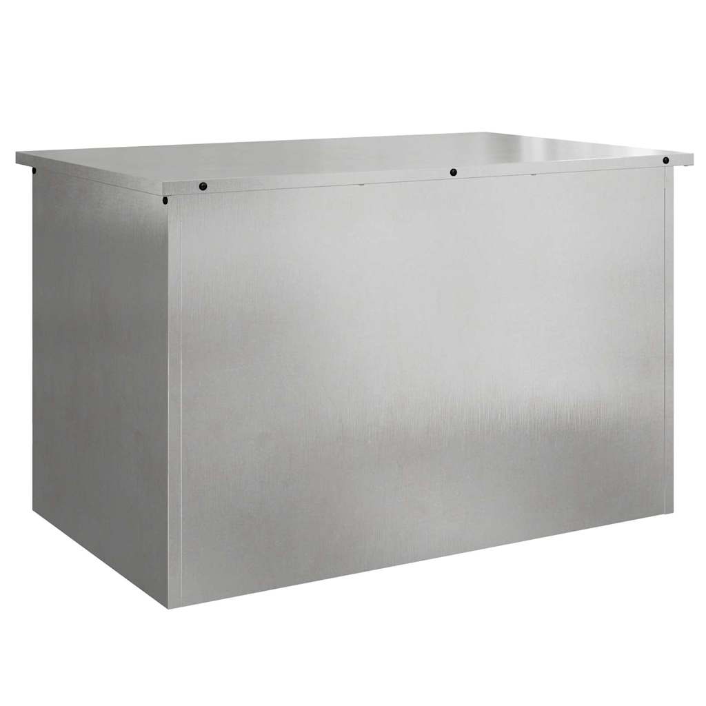 Have opbevaringspude kasse Stål 80 x 50,5 x 50 cm 220 Sølv