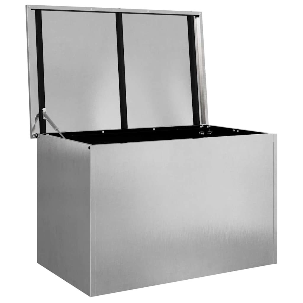 Have opbevaringspude kasse Stål 80 x 50,5 x 50 cm 220 Sølv