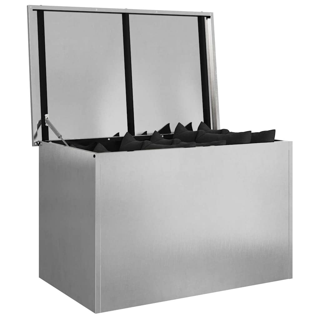 Have opbevaringspude kasse Stål 80 x 50,5 x 50 cm 220 Sølv