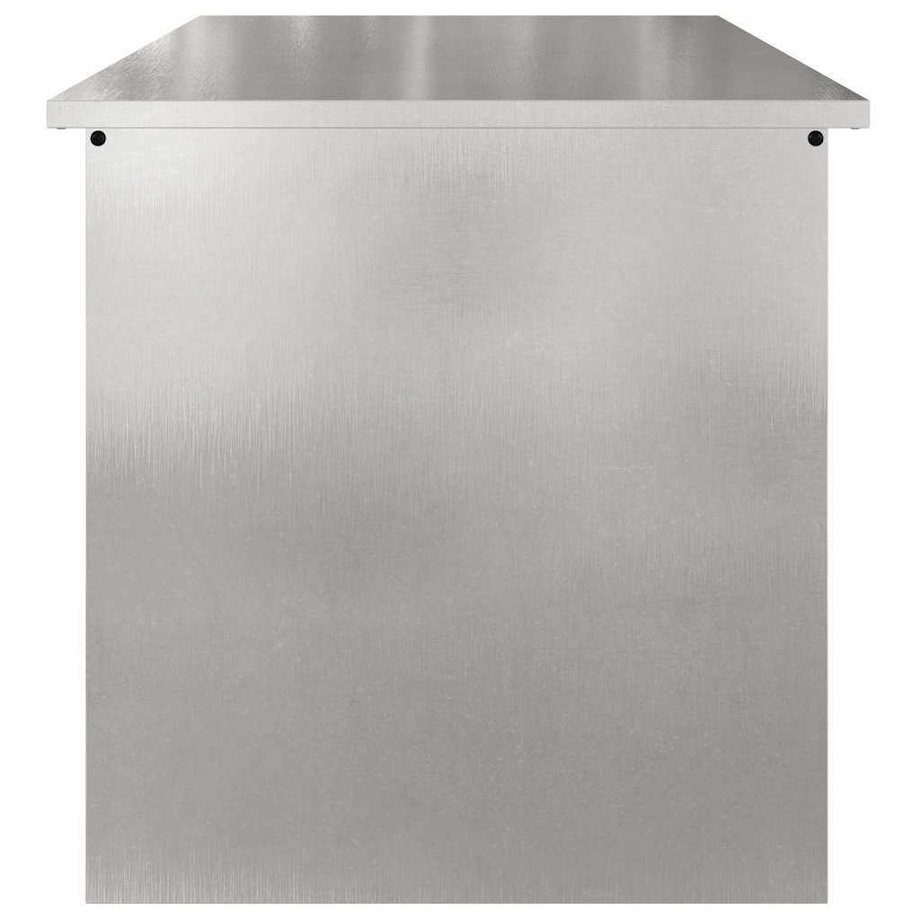 Have opbevaringspude kasse Stål 80 x 50,5 x 50 cm 220 Sølv