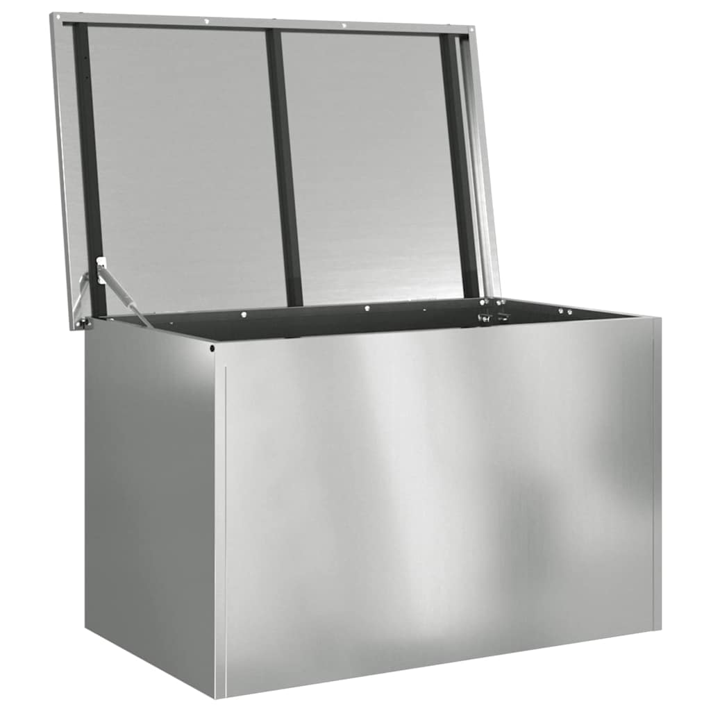Have opbevaringspude kasse Stål 80 x 50,5 x 50 cm 175 L Sølv