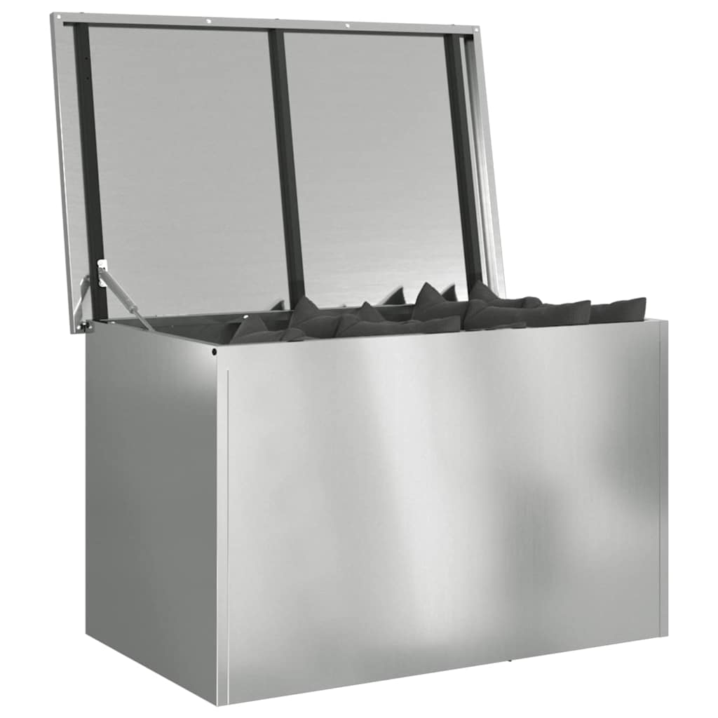 Have opbevaringspude kasse Stål 80 x 50,5 x 50 cm 175 L Sølv