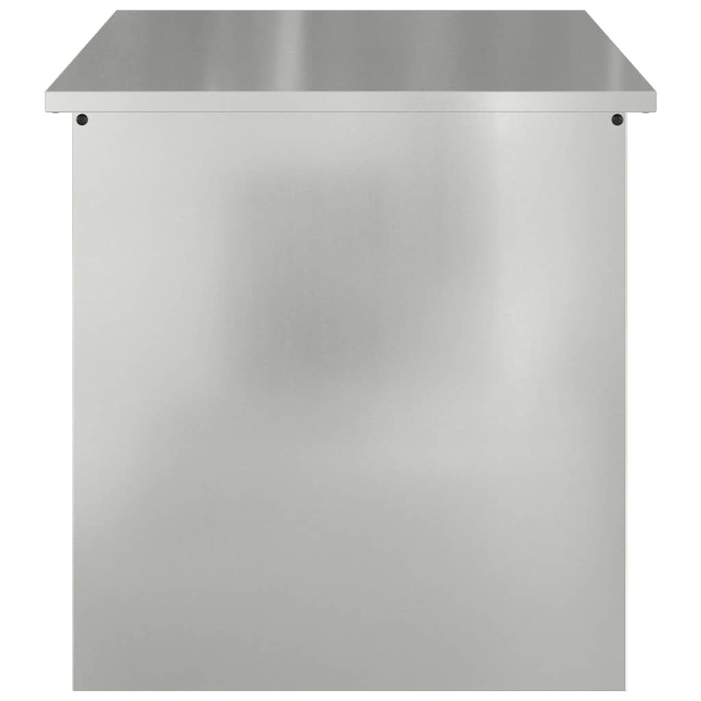 Have opbevaringspude kasse Stål 80 x 50,5 x 50 cm 175 L Sølv