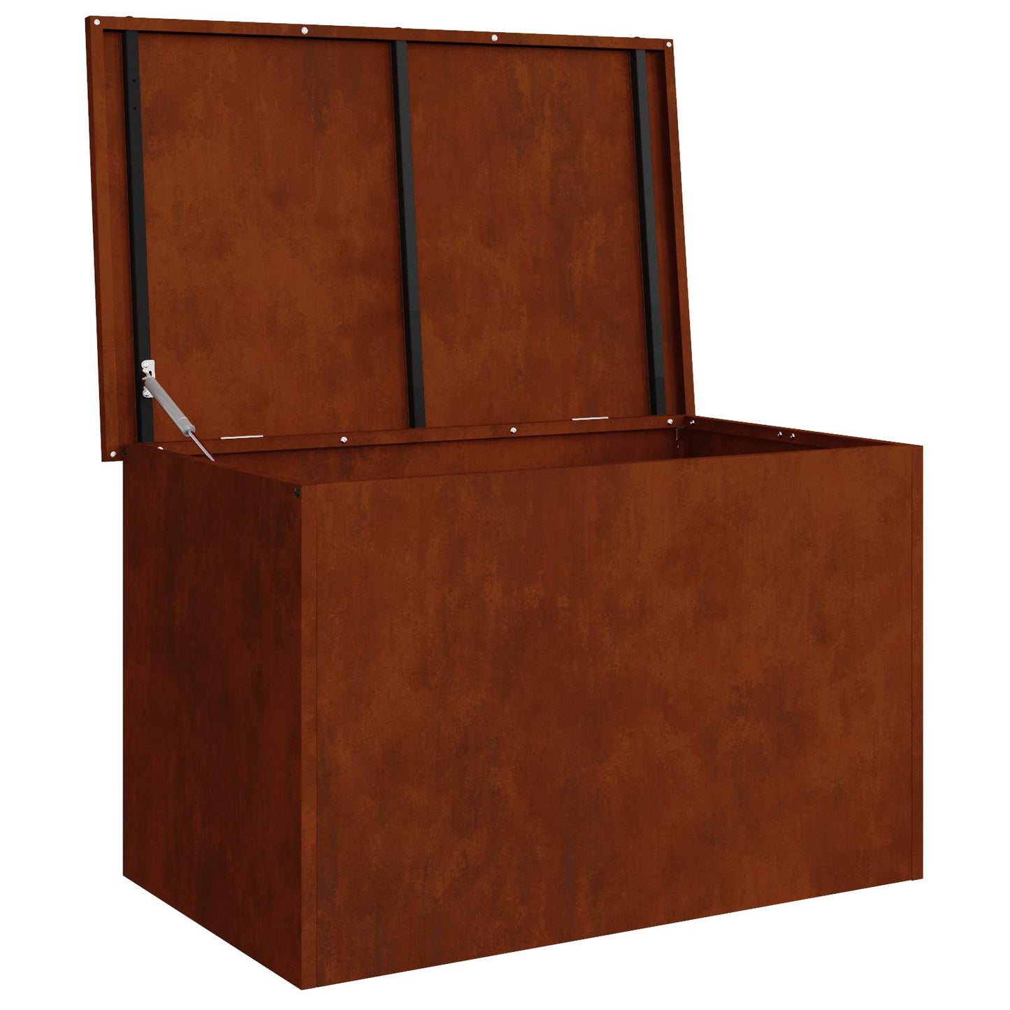 Have opbevaringspude kasse Stål 80 x 50,5 x 50 cm Rusten