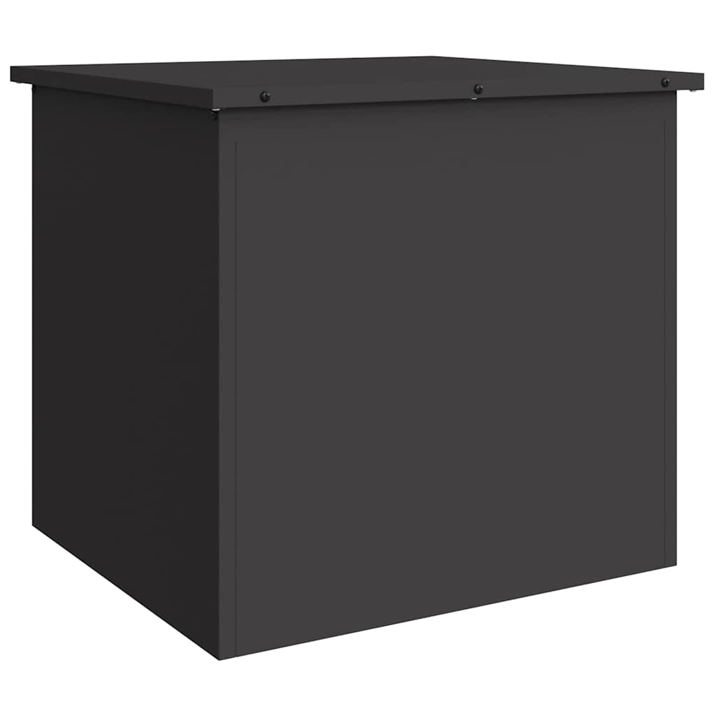 Have opbevaringspude kasse Stål 55 x 50,5 x 50 cm 117 L Sort