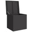 Have opbevaringspude kasse Stål 55 x 50,5 x 50 cm 117 L Sort