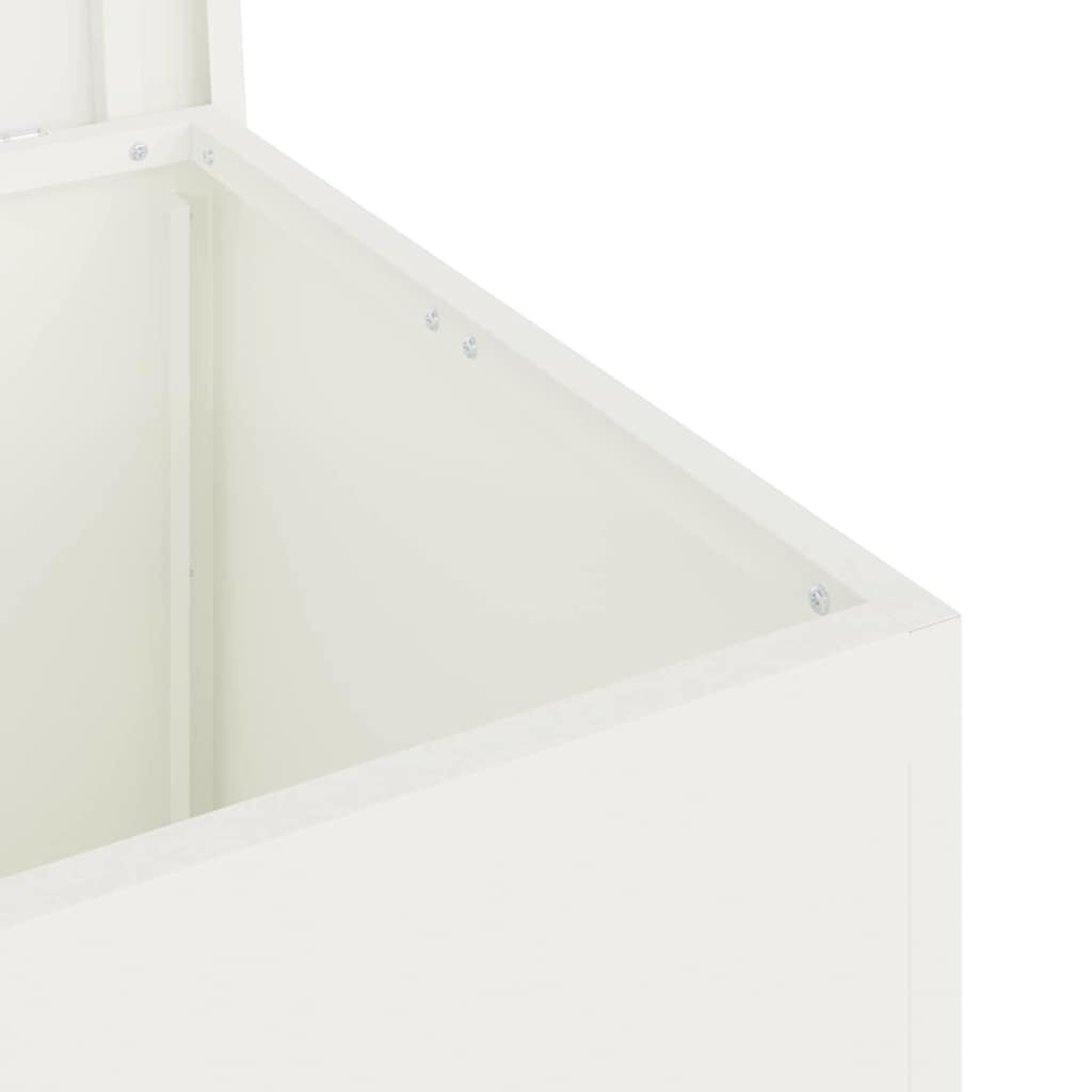 Have opbevaringspude kasse Stål 55 x 50,5 x 50 cm 220 Hvid