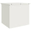 Have opbevaringspude kasse Stål 55 x 50,5 x 50 cm 220 Hvid