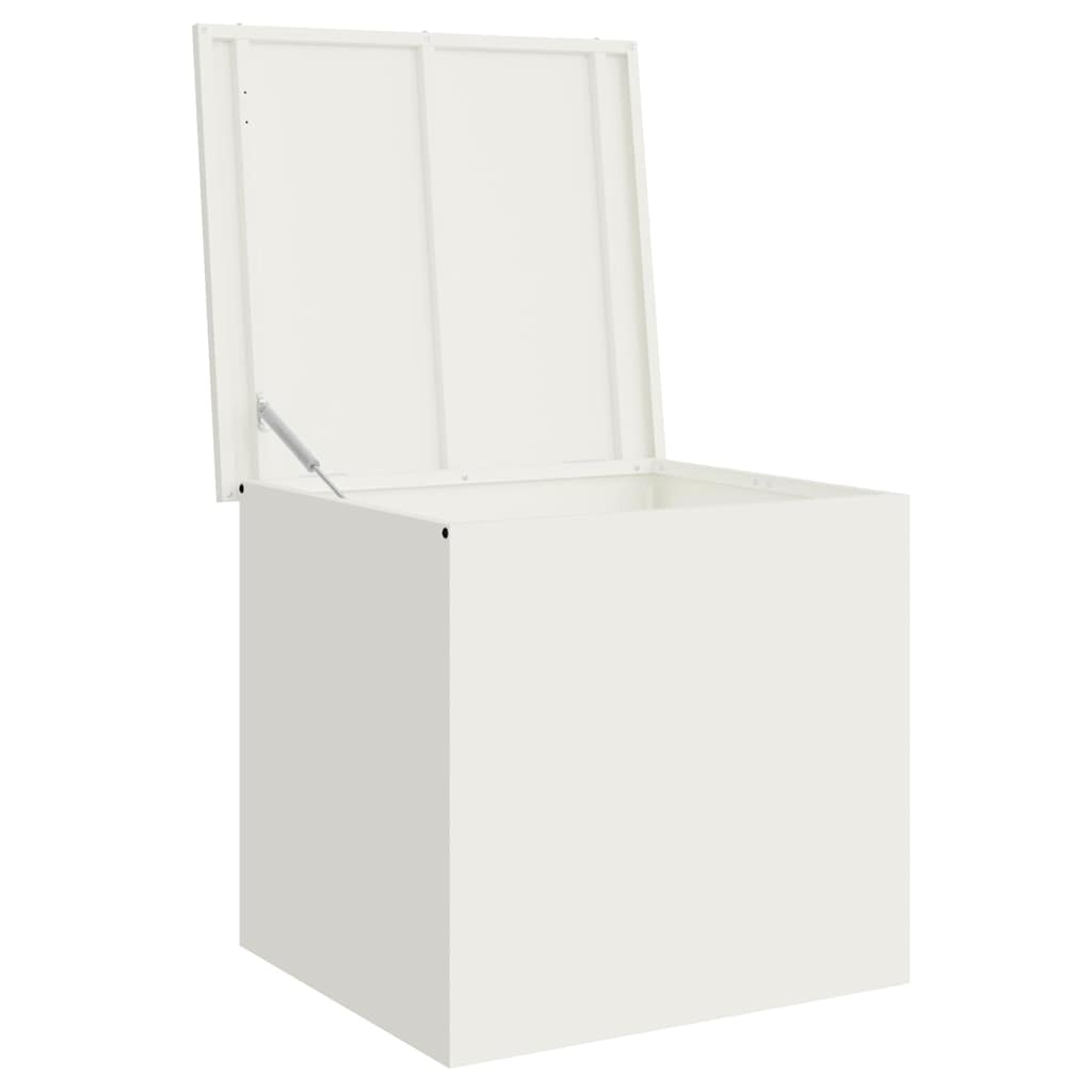 Have opbevaringspude kasse Stål 55 x 50,5 x 50 cm 220 Hvid
