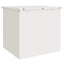 Have opbevaringspude kasse Stål 55 x 50,5 x 50 cm 220 Hvid