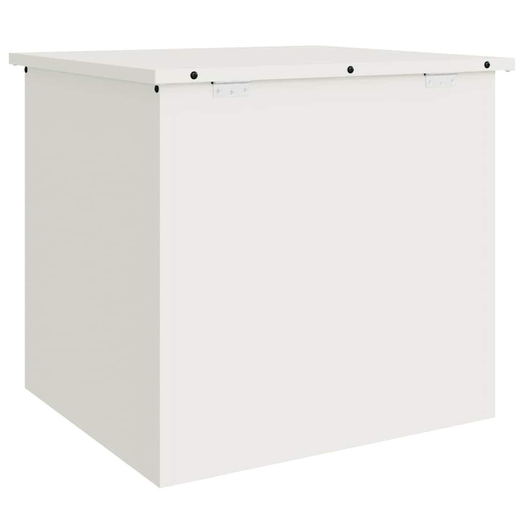 Have opbevaringspude kasse Stål 55 x 50,5 x 50 cm 220 Hvid