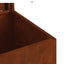 Have opbevaringspude kasse Stål 55 x 50,5 x 50 cm 220 Rusten