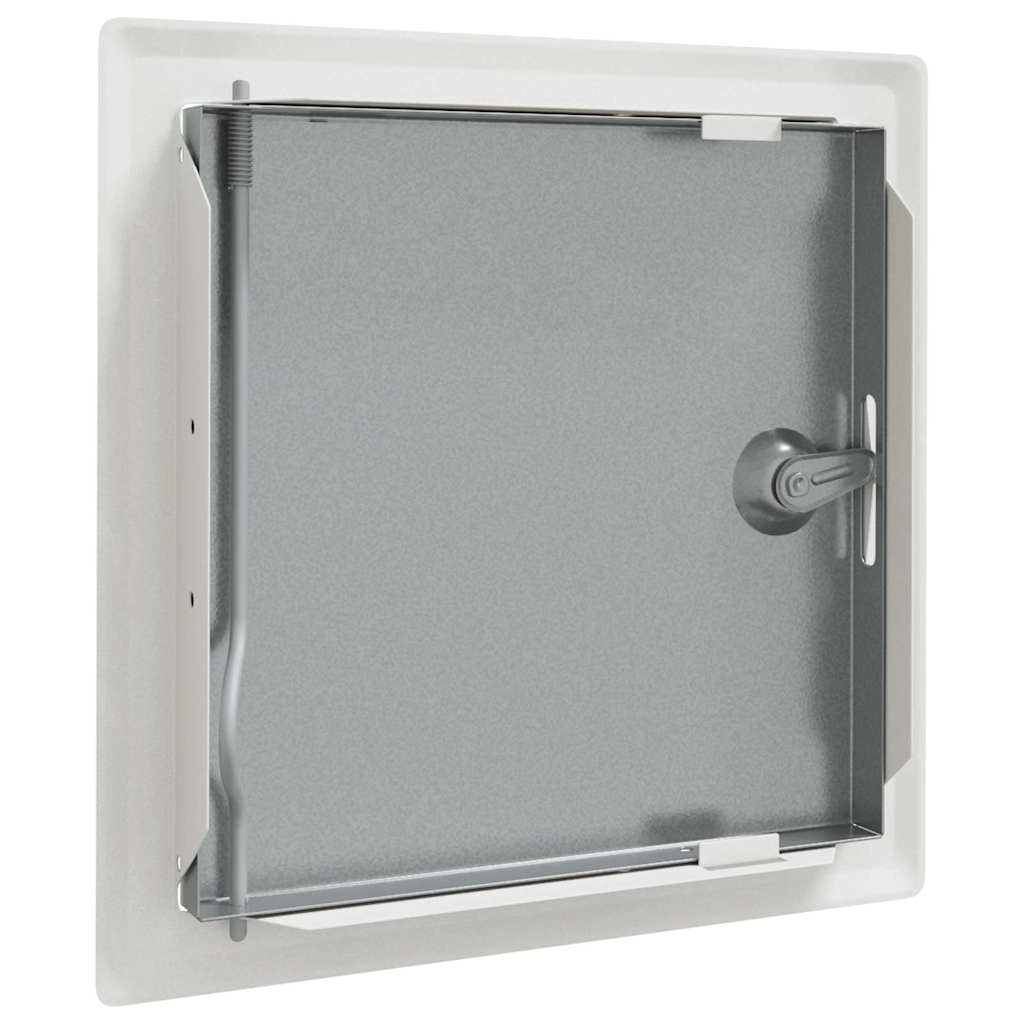 Adgangspanel 2 pcs Hvid 23 x 23 x 3 cm Stål