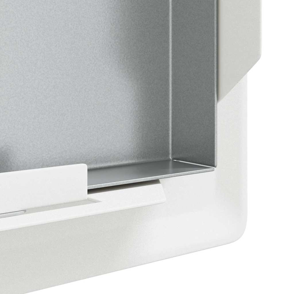 Adgangspanel 2 pcs Hvid 23 x 23 x 3 cm Stål