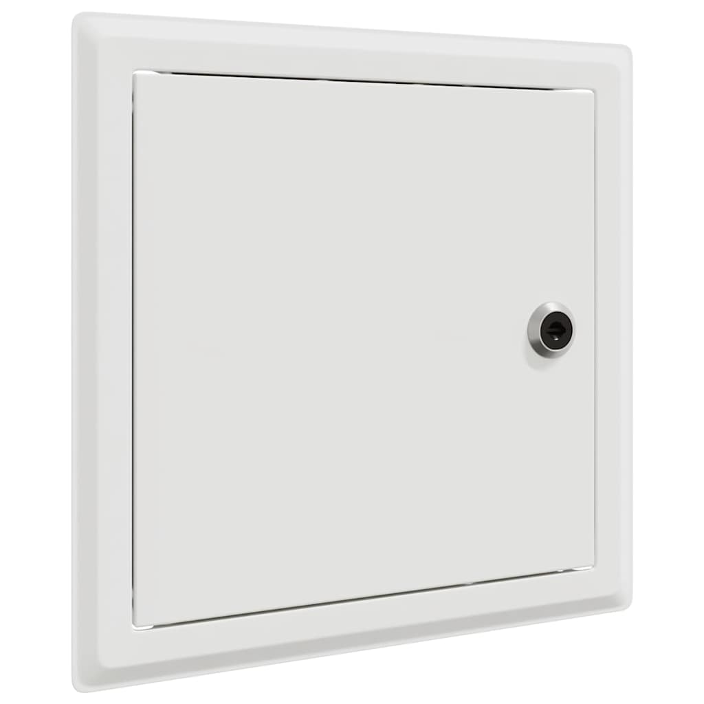 Adgangspanel 2 pcs Hvid 23 x 23 x 3 cm Stål