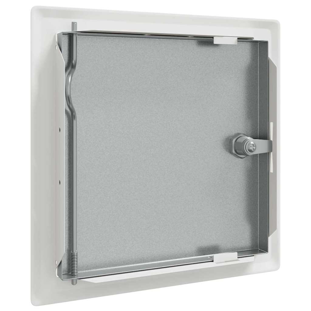 Adgangspanel 2 pcs Hvid 23 x 23 x 3 cm Stål