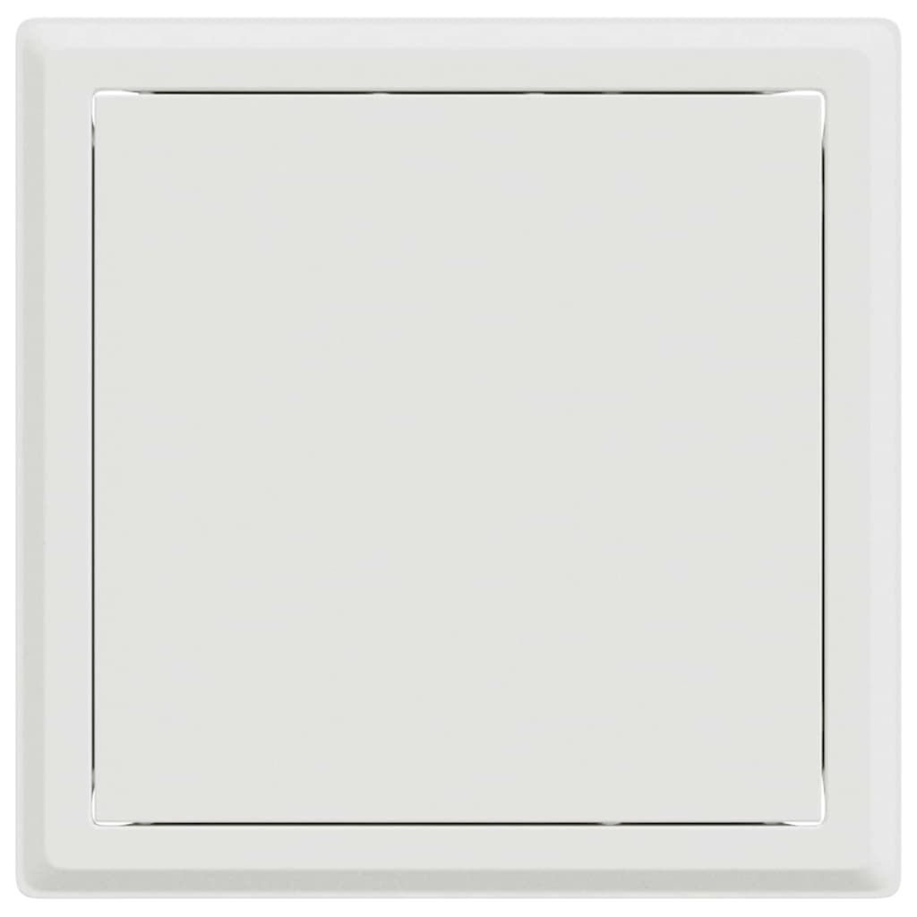 Adgangspanel 2 pcs Hvid 23 x 23 x 3 cm Stål