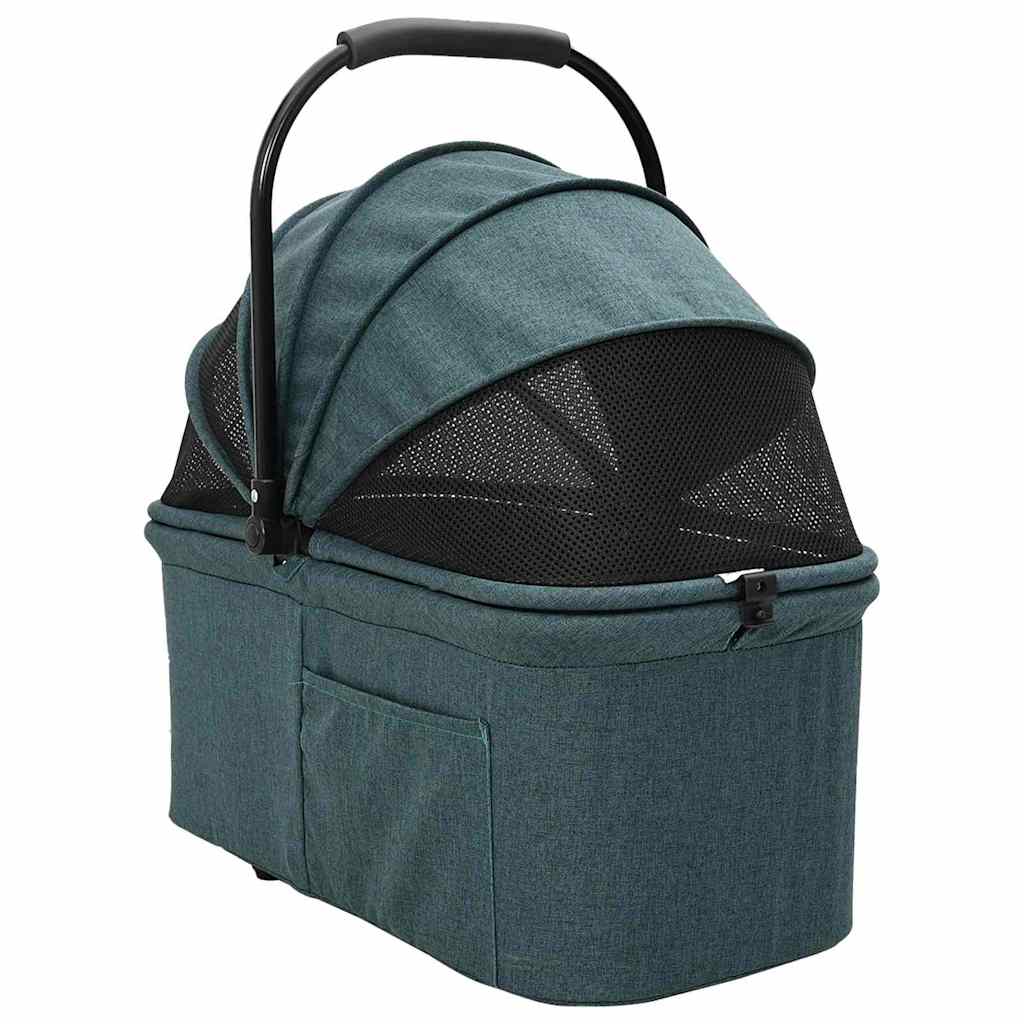 Sammenklappelig kæledyrsvogn Grøn 78 x 54 x 101 cm Polyester
