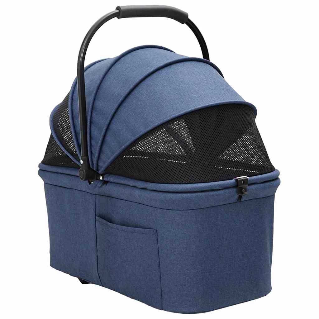 Sammenklappelig kæledyrsvogn Blå 78 x 54 x 101 cm Polyester