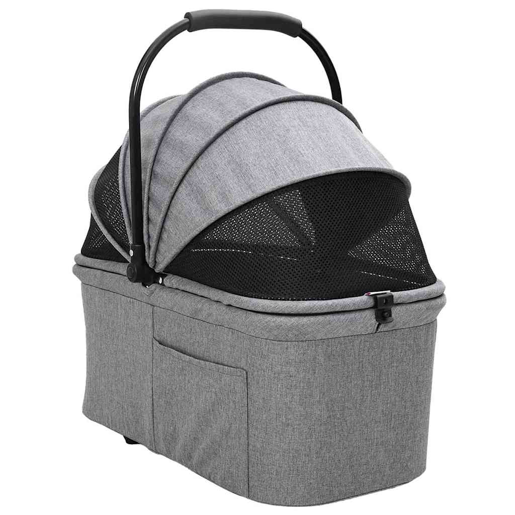 Sammenklappelig kæledyrsvogn Grå 78 x 54 x 101 cm Polyester