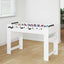 Fodboldbord Hvid 125 x 60,5 x 80 cm Konstrueret træ