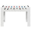 Fodboldbord Hvid 125 x 60,5 x 80 cm Konstrueret træ