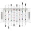 Fodboldbord Hvid 125 x 60,5 x 80 cm Konstrueret træ