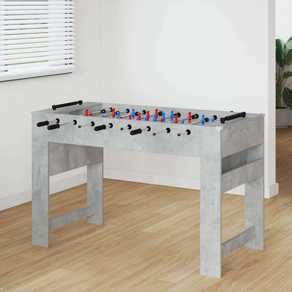 Fodboldbord BetonGrå 125 x 60,5 x 80 cm Konstrueret træ billede