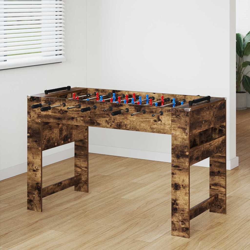 Fodboldbord Røget Eg 125 x 60,5 x 80 cm Konstrueret træ