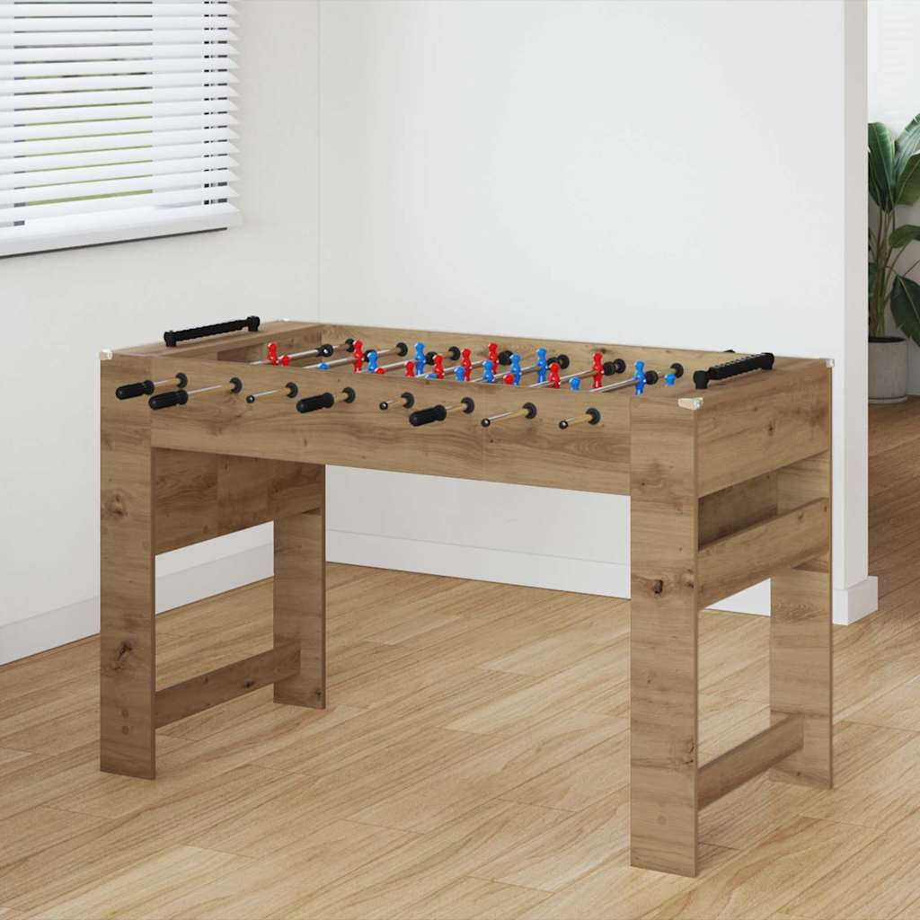 Fodboldbord Artisan Eg 125 x 60,5 x 80 cm Konstrueret træ billede