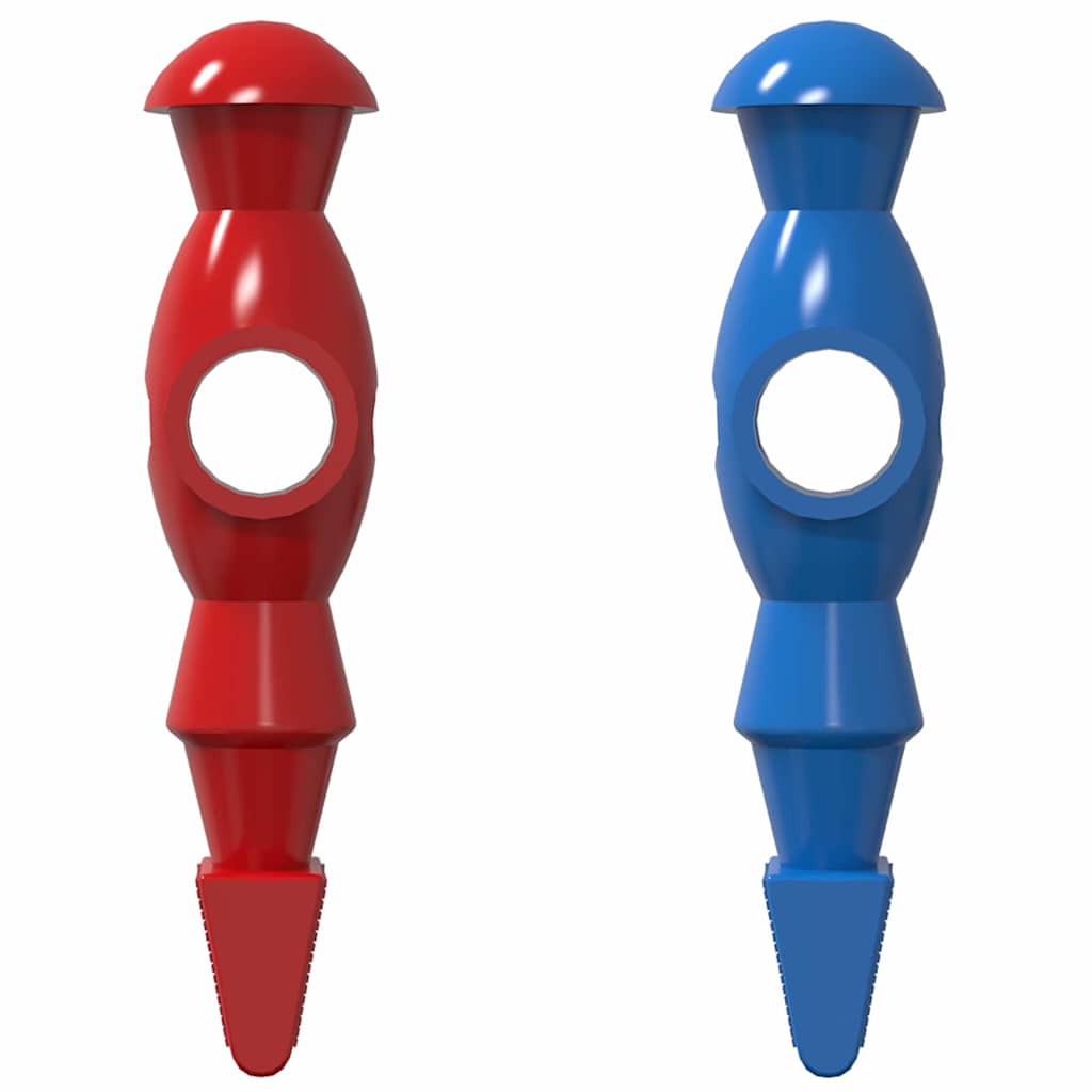 Fodboldbord Spillere 22 pcs Blå og Rød 2,4 x 2,1 x 9,7 cm PP
