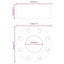 Foosball Bord Bumper 16 pcs Sort 2,7 x 2,7 x 1,3 cm TPE