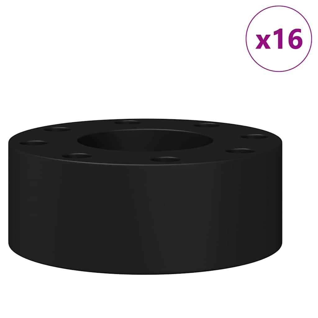 Foosball Bord Bumper 16 pcs Sort 2,7 x 2,7 x 1,3 cm TPE