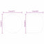 Foosball Bord Endestykker 10 pcs Sort 1,9 x 1,9 x 1,6 cm PP