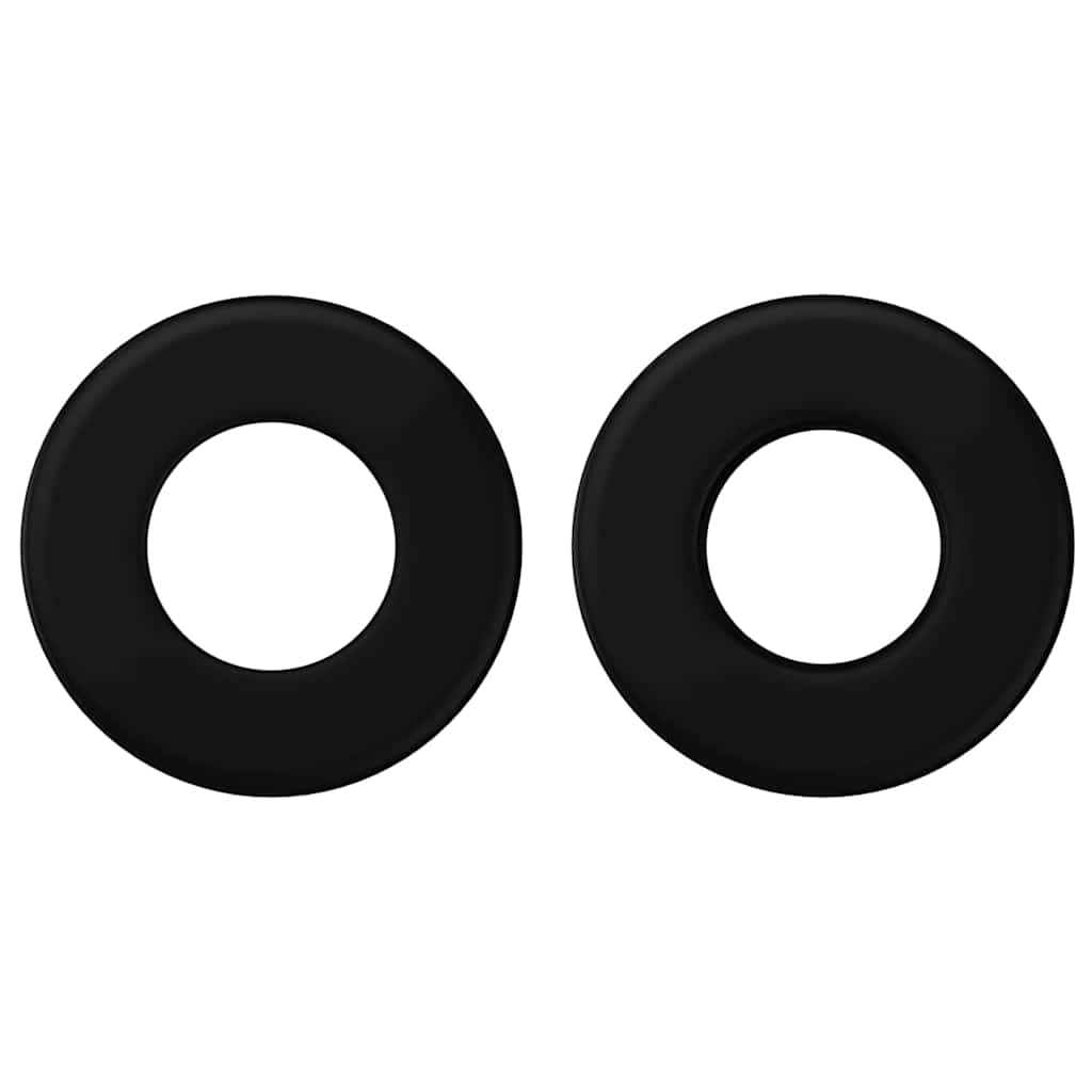 Fodboldbord-stoppere - 10 stk., sort HIPS, 3 × 3 × 1,4 cm
