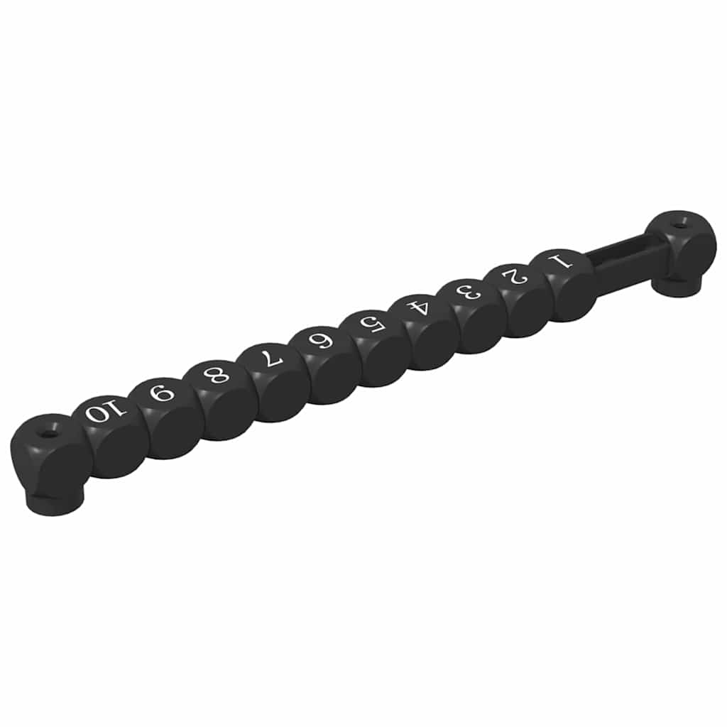 Fodbold Bord Tællere 2 pcs Sort 30 x 2,2 x 2,9 cm HIPS