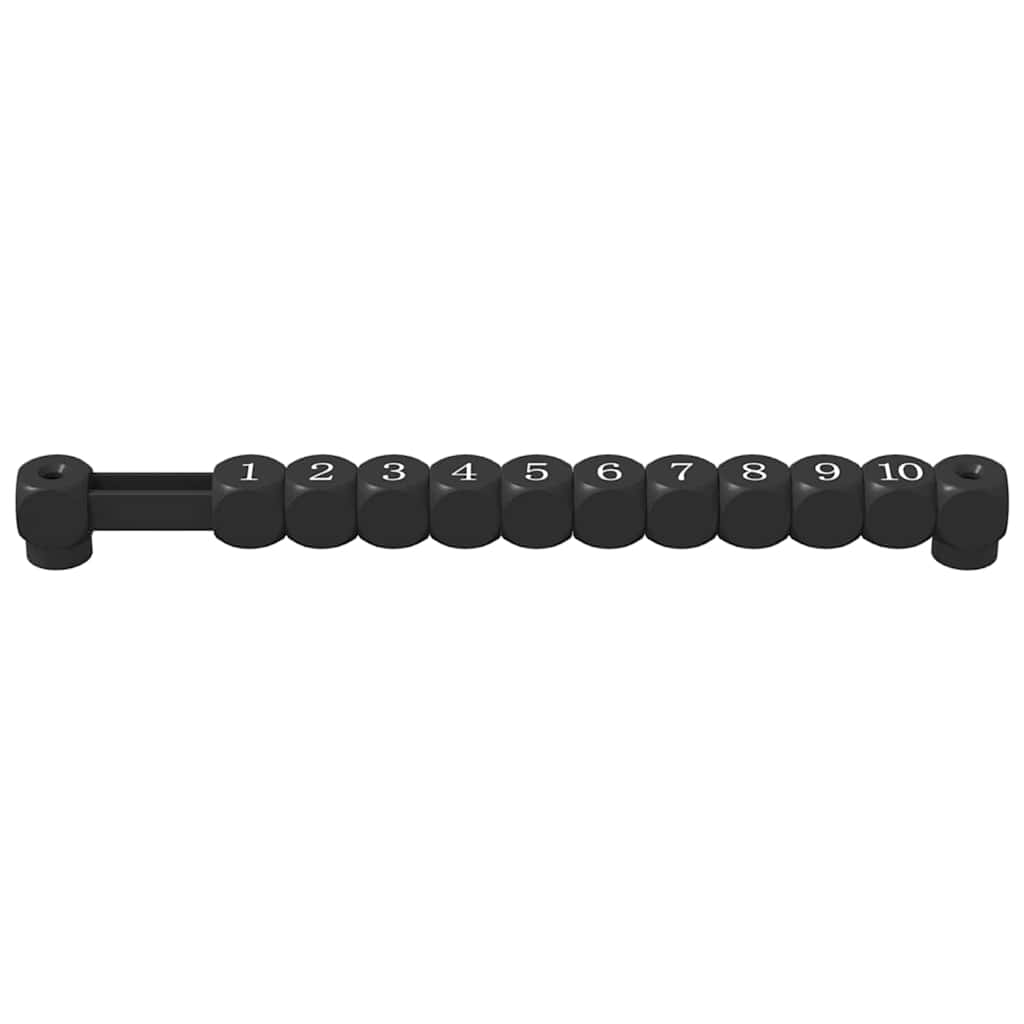 Fodbold Bord Tællere 2 pcs Sort 30 x 2,2 x 2,9 cm HIPS
