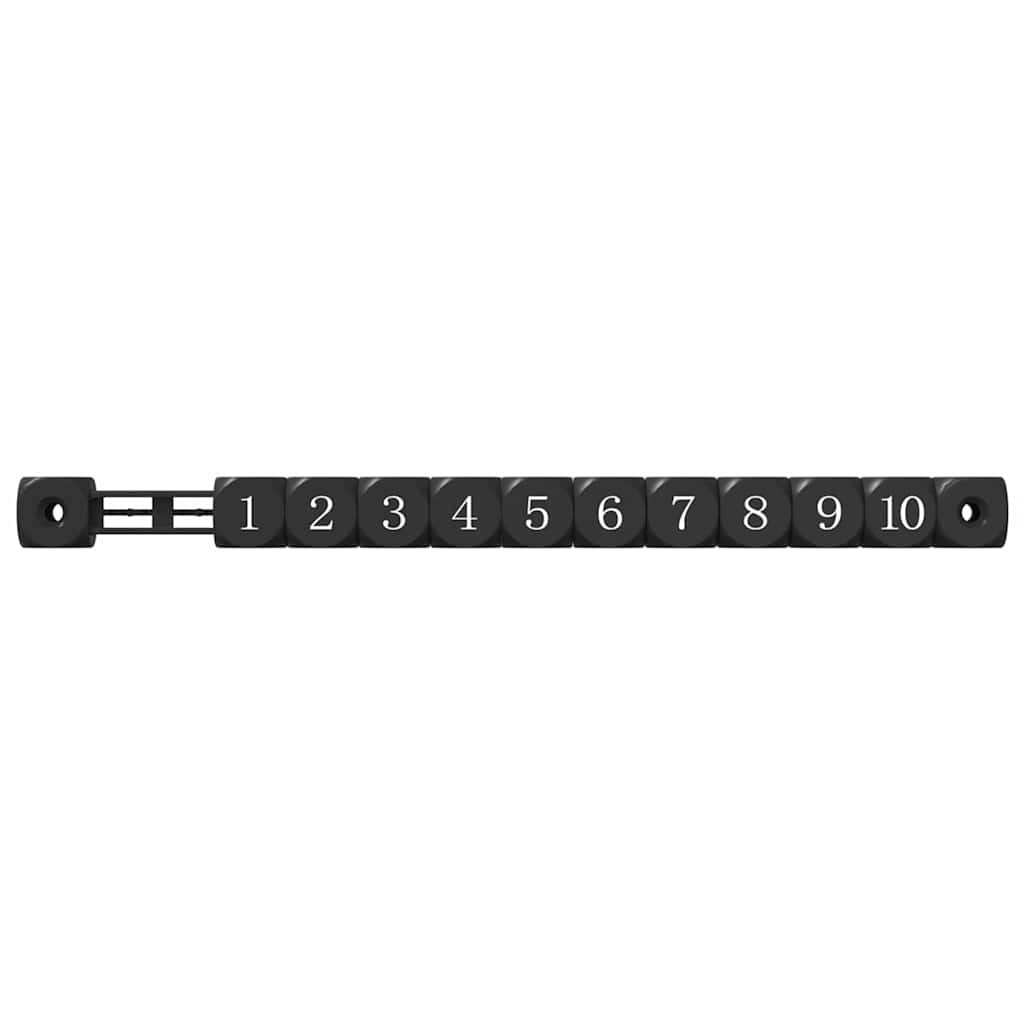 Fodbold Bord Tællere 2 pcs Sort 30 x 2,2 x 2,9 cm HIPS