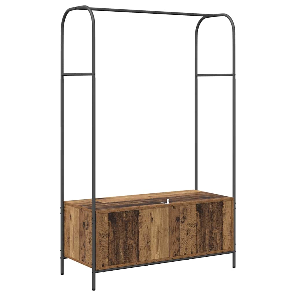 Tøjstativ Brun eg 100 x 44 x 160 cm Konstrueret træ