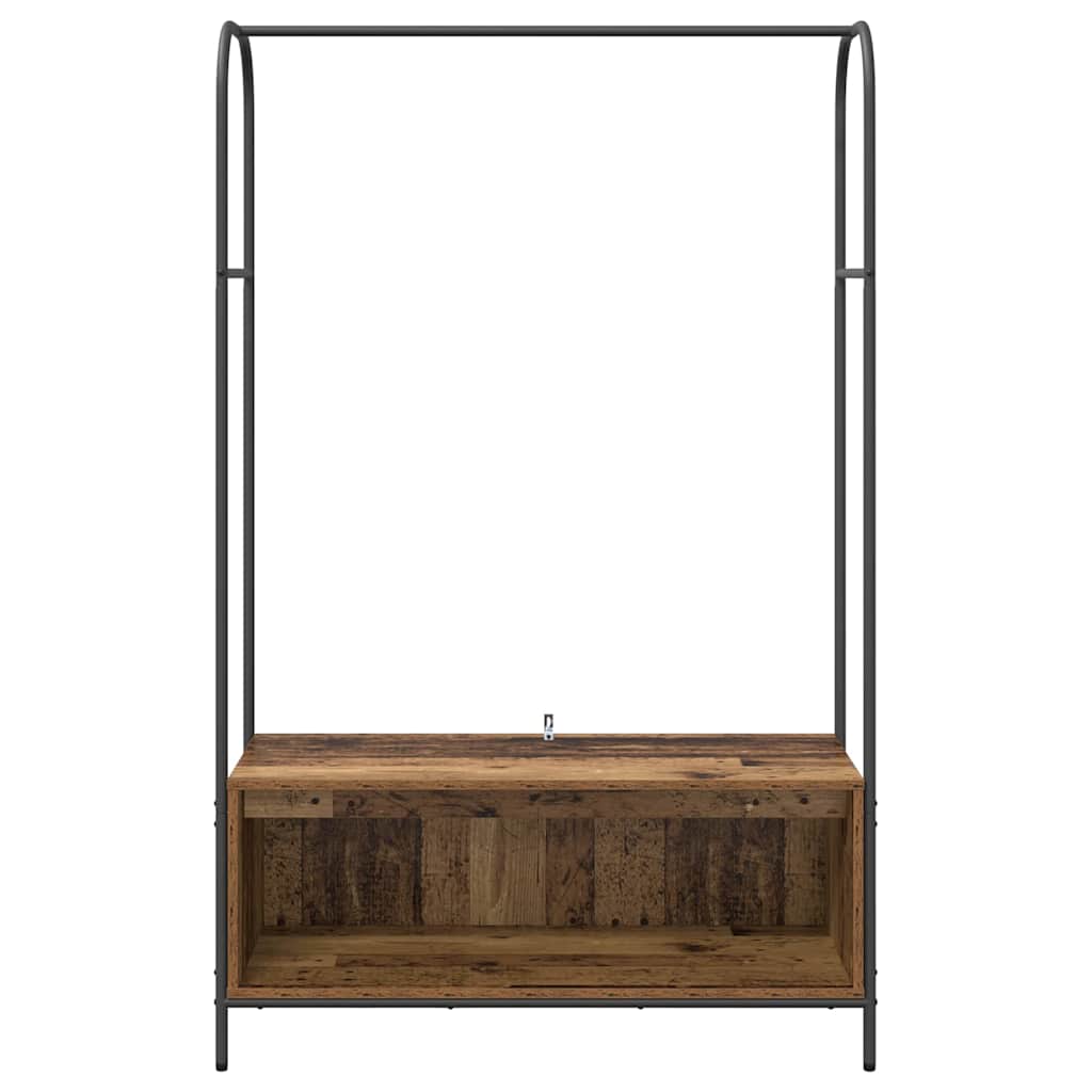 Tøjstativ Brun eg 100 x 44 x 160 cm Konstrueret træ