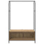 Tøjstativ Brun eg 100 x 44 x 160 cm Konstrueret træ