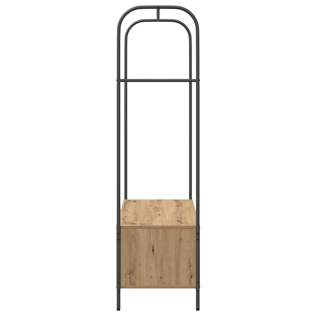 Tøjstativ Brun eg 100 x 44 x 160 cm Konstrueret træ
