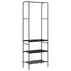 Tøjstativ Sort eg 60 x 30 x 171 cm Konstrueret træ