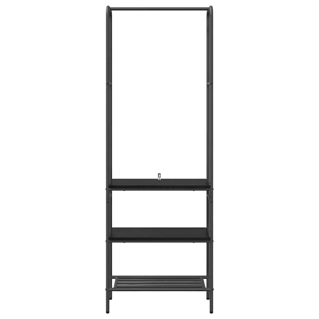 Tøjstativ Sort eg 60 x 30 x 171 cm Konstrueret træ