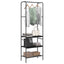 Tøjstativ Sort eg 60 x 30 x 171 cm Konstrueret træ